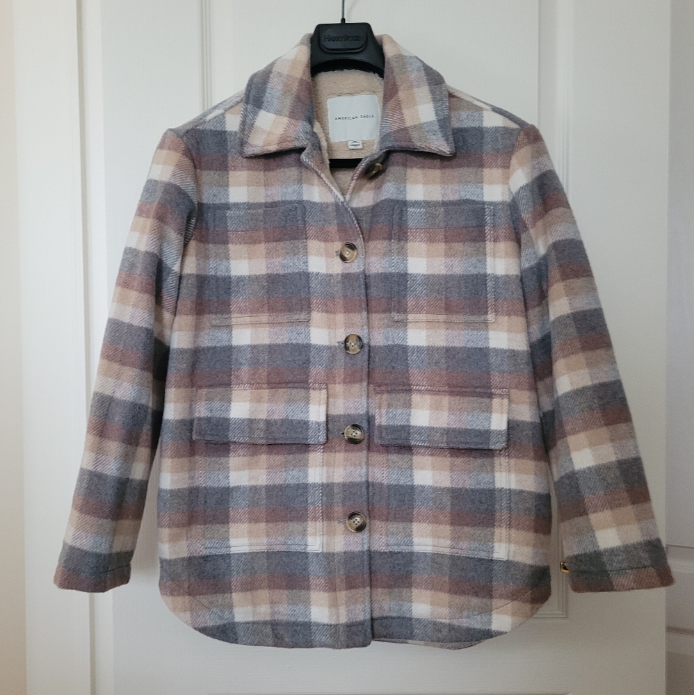 AE Brushed Oversized Shacket